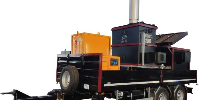 Mobile animal waste incinerator IncinerPro a2000