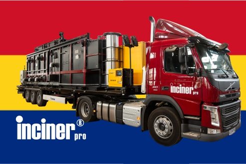 Incinerator ecologic stationar sau mobil pentru deseuri de origine animala